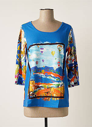 Top bleu MALOKA pour femme