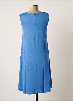 Robe mi-longue sans manche sans manche bleu MALOKA femme