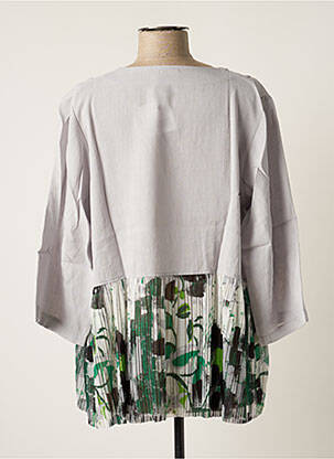 Veste casual col chemisier gris G!OZE femme