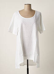 Tunique manches courtes blanc G!OZE pour femme seconde vue