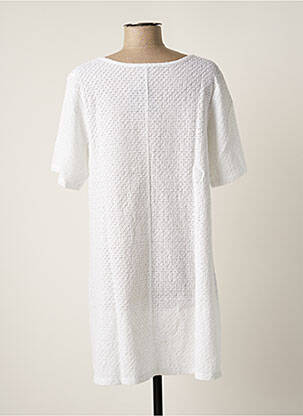 Tunique manches courtes coupe fluide blanc G!OZE femme