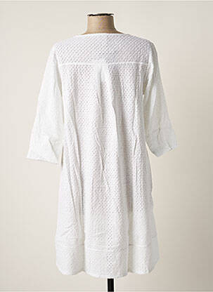 Veste casual col rond blanc G!OZE femme