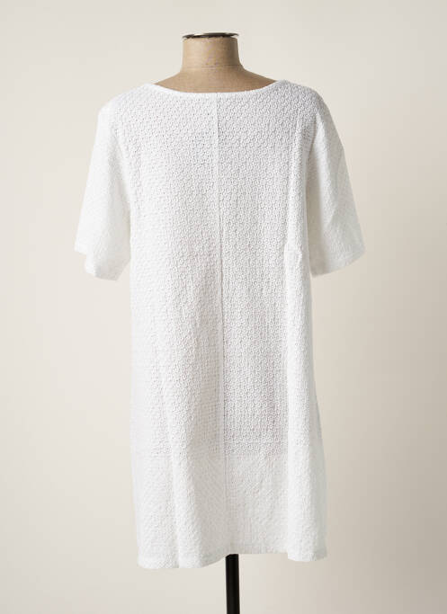Tunique manches courtes blanc G!OZE pour femme