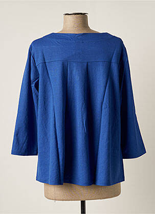 Gilet manches longues col rond bleu G!OZE femme