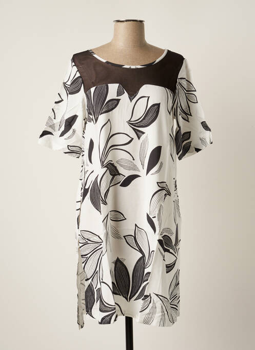Tunique manches courtes blanc G!OZE pour femme