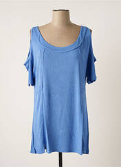 Tunique manches courtes bleu MALOKA pour femme seconde vue