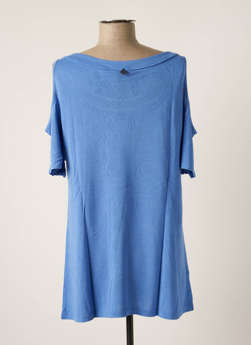 Tunique manches courtes bleu MALOKA femme