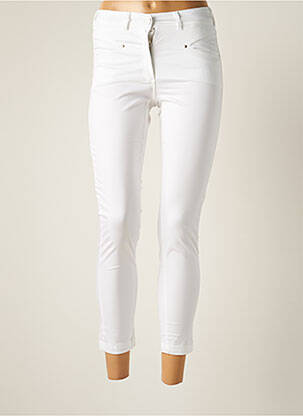 Pantalon 7/8 stretch taille normale blanc PAUL BRIAL femme