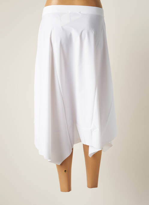 Jupe mi-longue blanc MALOKA pour femme