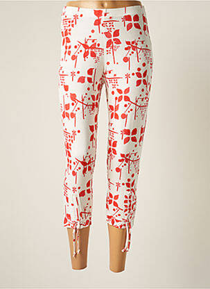 Pantacourt stretch taille normale rouge G!OZE femme