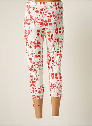 Pantacourt stretch taille normale rouge G!OZE femme