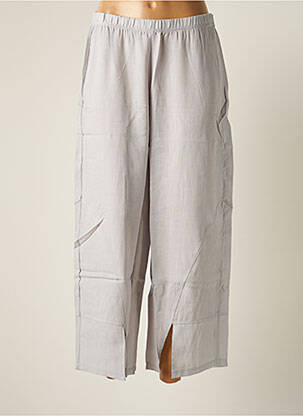 Pantacourt taille élastique gris G!OZE femme