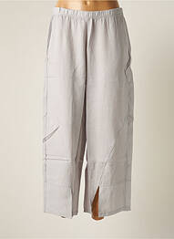 Pantacourt taille élastique gris G!OZE femme