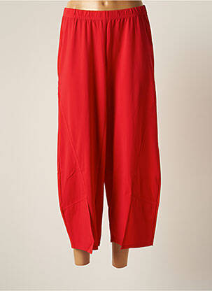 Pantacourt stretch taille normale rouge G!OZE femme