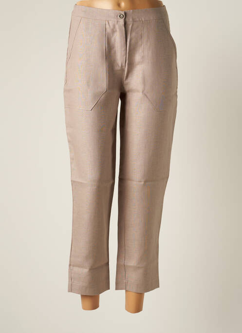 Pantacourt beige MALOKA pour femme