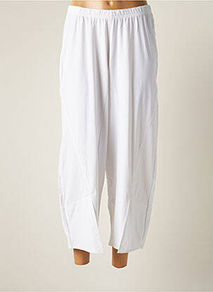 Pantacourt stretch taille normale blanc G!OZE femme