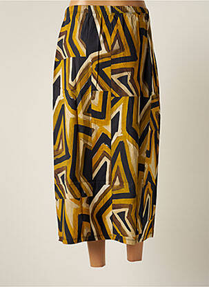 Jupe longue taille normale jaune G!OZE femme