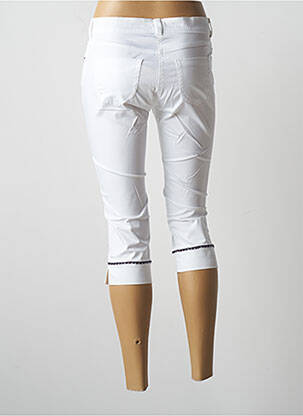 Pantacourt stretch taille basse blanc PAUL BRIAL femme