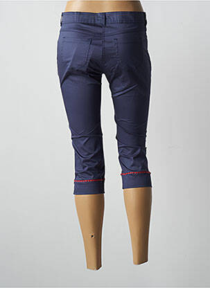 Pantacourt stretch taille basse bleu PAUL BRIAL femme