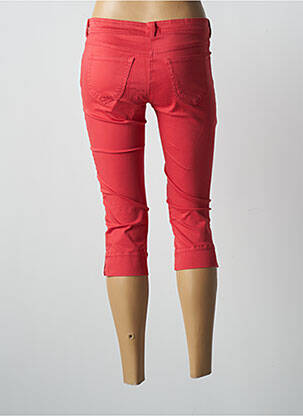 Pantacourt stretch taille basse rouge PAUL BRIAL femme