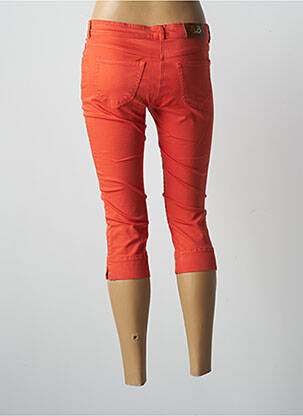 Pantacourt stretch taille basse orange PAUL BRIAL femme
