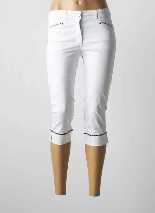Pantacourt blanc PAUL BRIAL pour femme