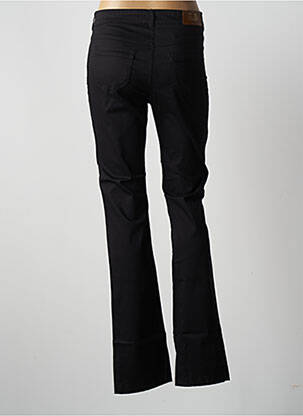 Pantalon droit fermeture zippée sous rabat boutonné taille normale noir PAUL BRIAL femme