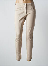 Pantalon 7/8 stretch taille normale beige PAUL BRIAL femme