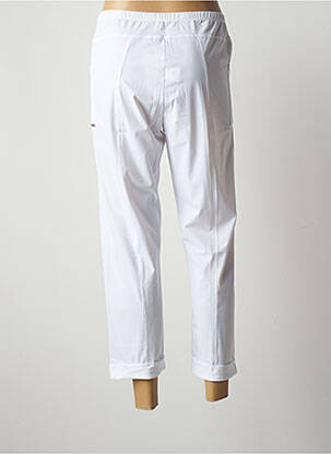 Pantacourt coupe droite taille normale blanc MALOKA femme