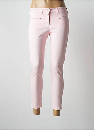 Pantalon 7/8 stretch taille basse rose PAUL BRIAL femme