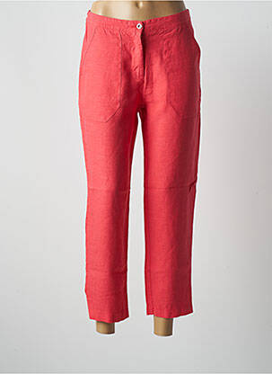 Pantalon droit rouge MALOKA pour femme
