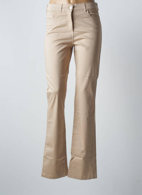 Pantalon droit beige PAUL BRIAL pour femme