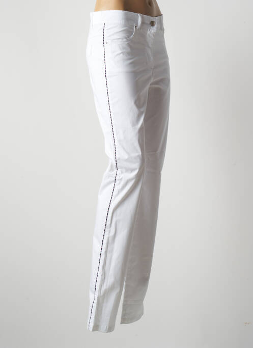 Pantalon droit blanc PAUL BRIAL pour femme