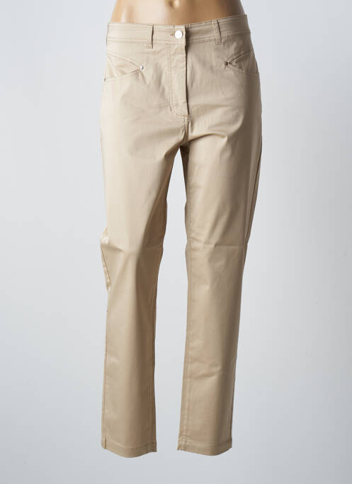Pantalon droit beige PAUL BRIAL pour femme
