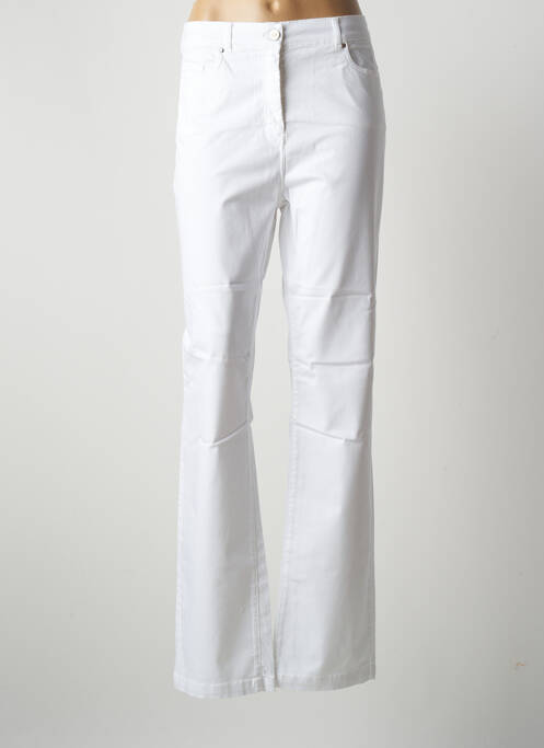 Pantalon droit blanc PAUL BRIAL pour femme