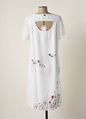Robe mi-longue blanc MALOKA pour femme seconde vue
