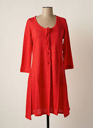 Veste casual col rond rouge MALOKA femme