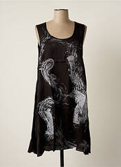 Robe mi-longue noir MALOKA pour femme seconde vue