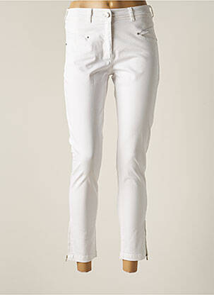 Pantalon 7/8 stretch taille normale blanc PAUL BRIAL femme