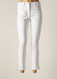 Pantalon 7/8 stretch taille normale blanc PAUL BRIAL femme