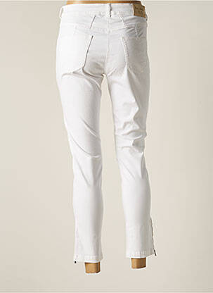 Pantalon 7/8 stretch taille normale blanc PAUL BRIAL femme