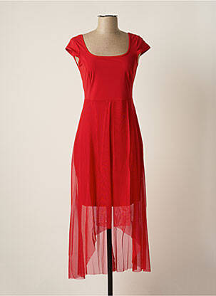 Robe longue rouge MALOKA pour femme