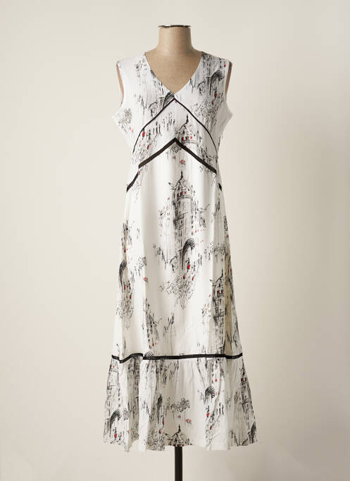 Robe longue blanc MALOKA pour femme