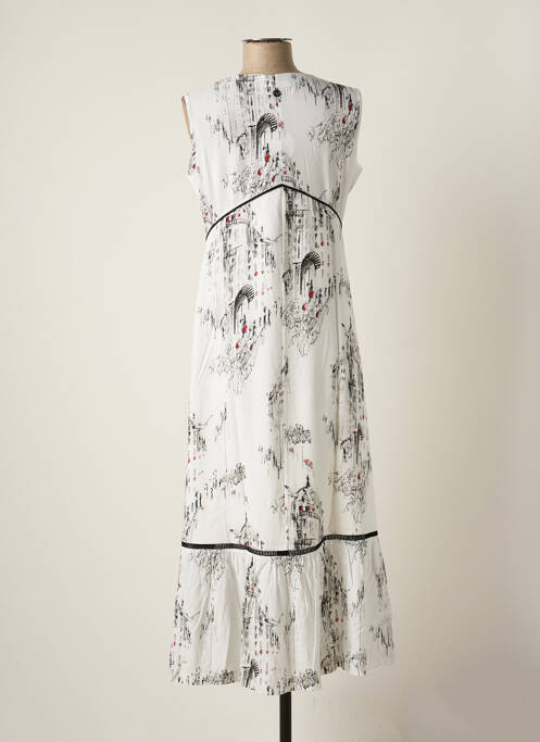 Robe longue blanc MALOKA pour femme