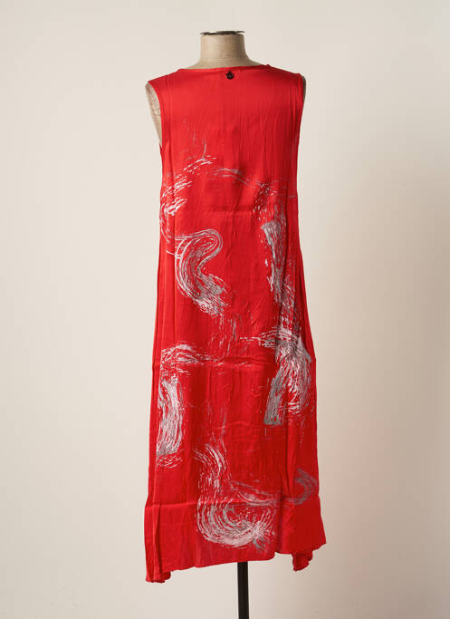 Robe mi-longue rouge MALOKA femme
