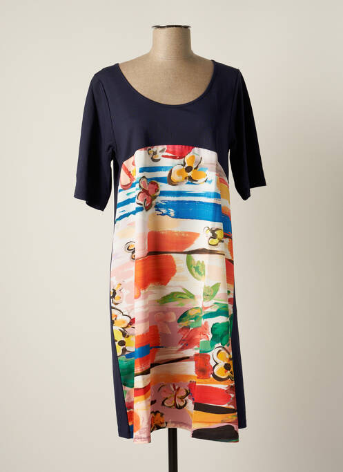 Robe mi-longue bleu G!OZE pour femme