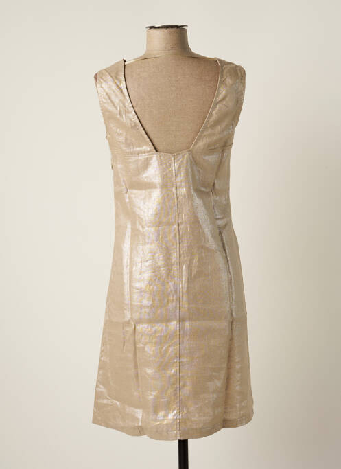 Robe mi-longue beige MALOKA pour femme