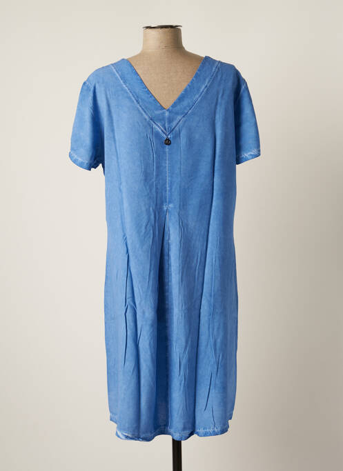 Robe mi-longue bleu MALOKA pour femme