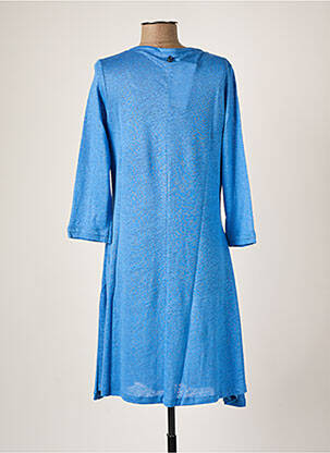 Veste casual col rond bleu MALOKA femme
