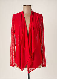 Veste casual manches longues rouge MALOKA femme